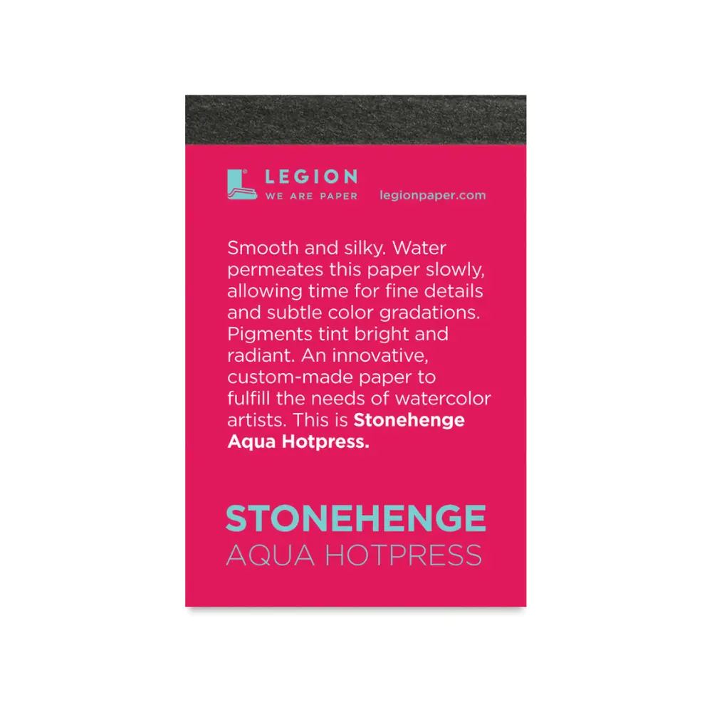 [LEG-QH140WH23] Papier aquarelle pressé à chaud Stonehenge  (6,35 x 8,89 cm)