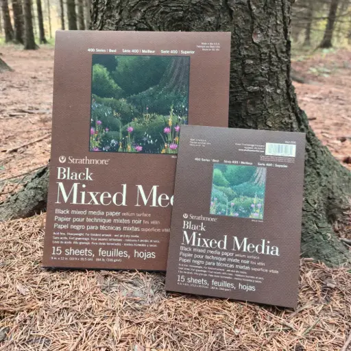 Papier multi-médias noir Strathmore